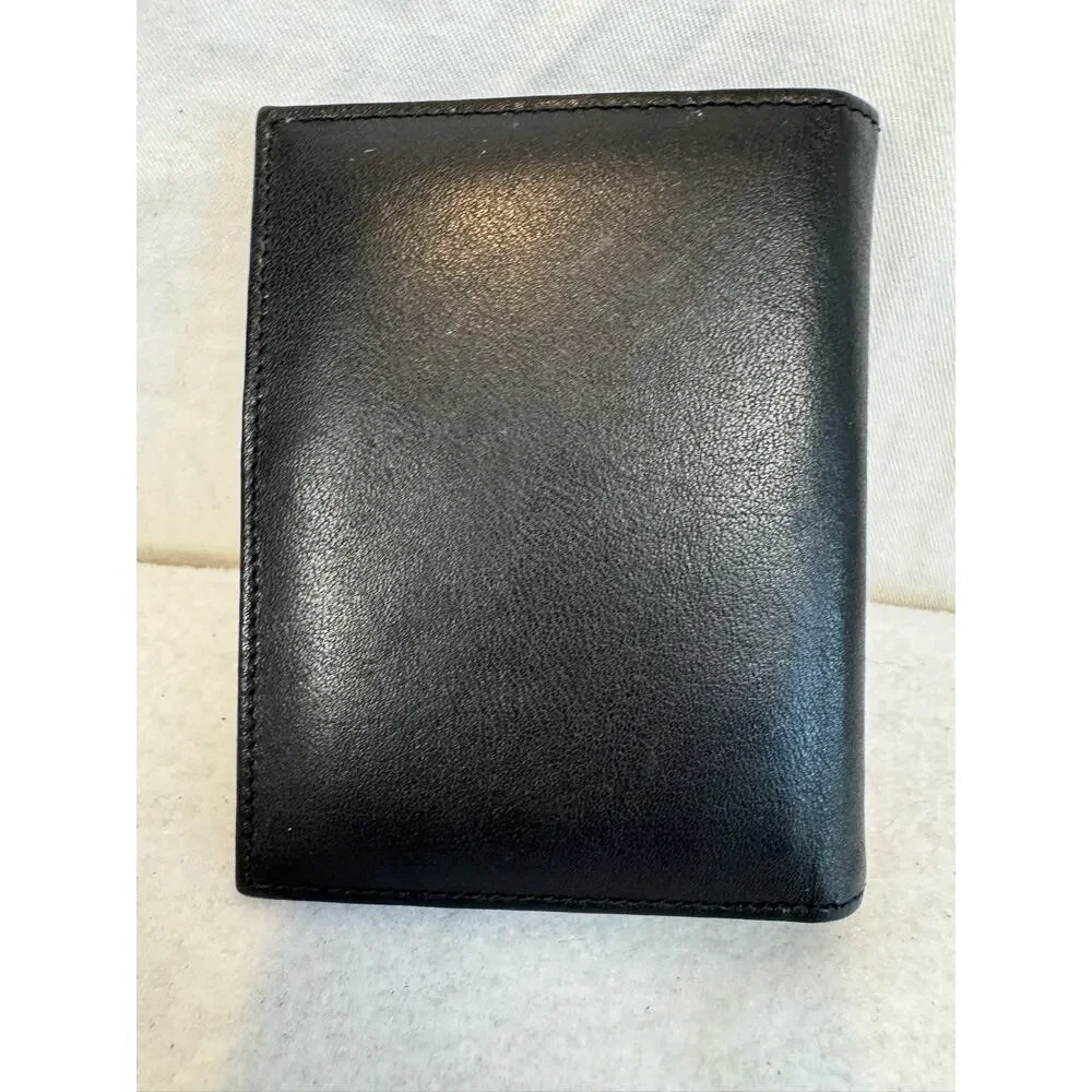 Men's Black Leather‎ Bi-fold Wallet Franklin Covey - 4 3/4